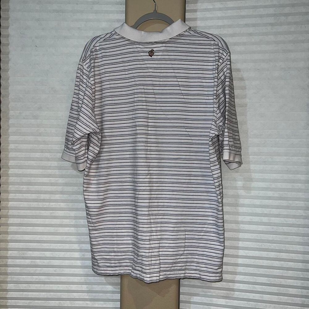 Rocawear Polo Shirt Men's Large Logo Knit Multi Stripe - Picture 5 of 6